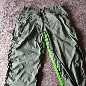LuluLemon Athletic Gray Drawstring Crop Outdoors Pants